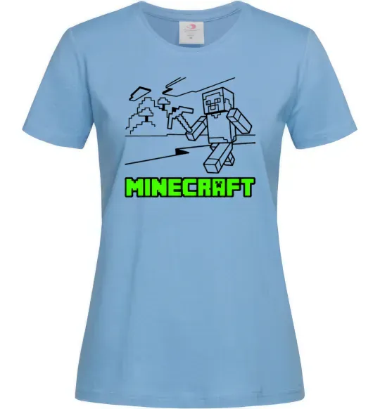 Женская футболка Гра Голубой фото