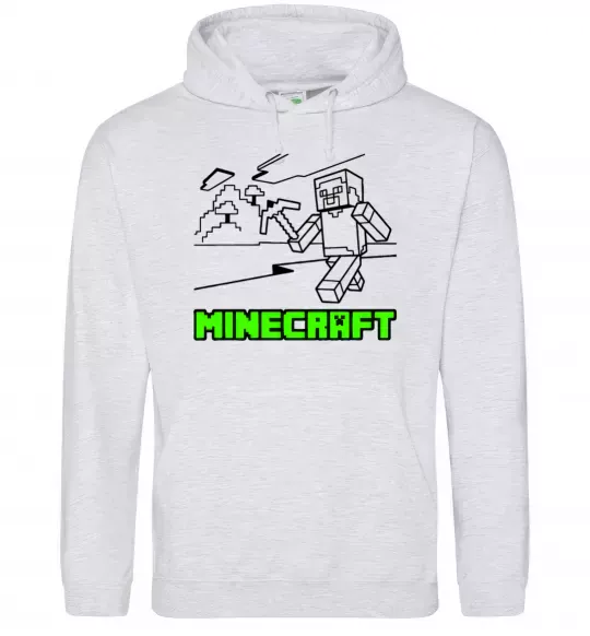 Жіноча толстовка (худі) Гра Сірий меланж фото