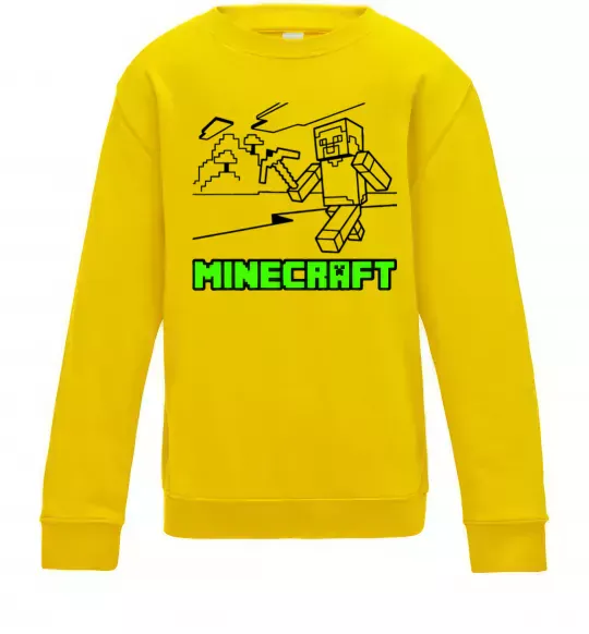 Детский Свитшот Гра Солнечно желтый фото