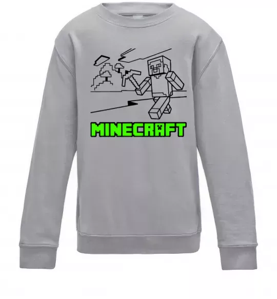 Детский Свитшот Гра Серый меланж фото