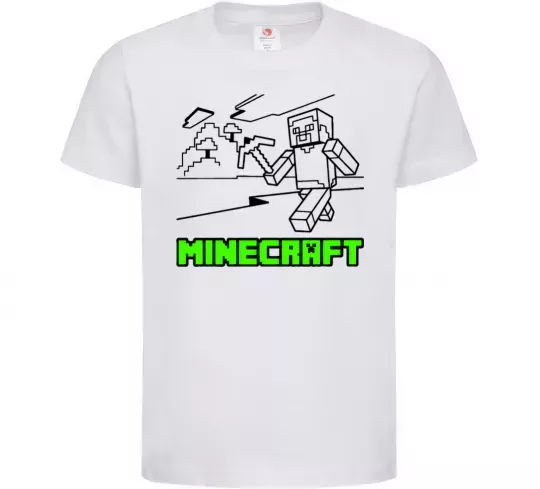 Дитяча футболка Гра Білий фото