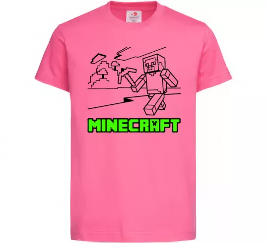 Дитяча футболка Гра Яскраво-рожевий фото