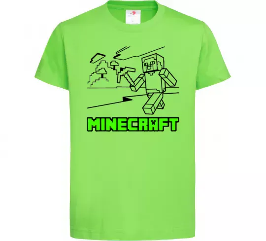 Дитяча футболка Гра Лаймовий фото