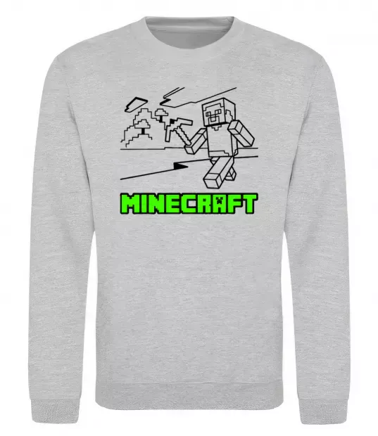 Світшот Гра Сірий меланж фото