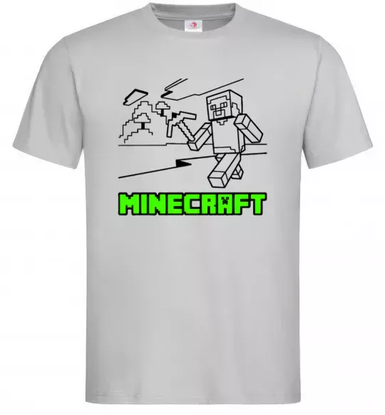 Чоловіча футболка Гра Сірий фото