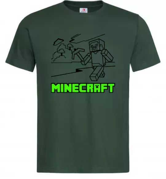 Чоловіча футболка Гра Темно-зелений фото