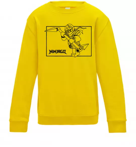 Детский Свитшот Лего ніндзяго в рамці Солнечно желтый фото