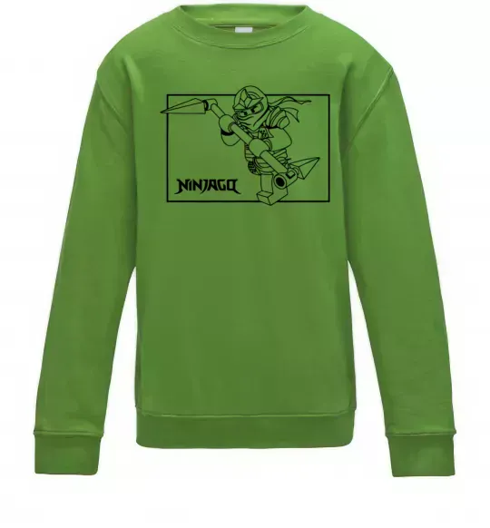 Детский Свитшот Лего ніндзяго в рамці Лаймовый фото