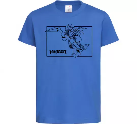 Дитяча футболка Лего ніндзяго в рамці Яскраво-синій фото
