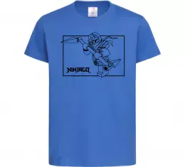 Детская футболка Лего ніндзяго в рамці Ярко-синий фото