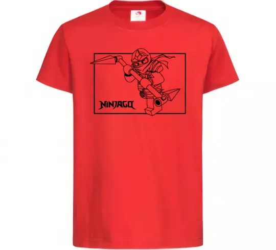 Дитяча футболка Лего ніндзяго в рамці Червоний фото
