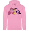Женская толстовка (худи) Раріті Флаттершай та Пінкі Пай Розовый Женская толстовка (худи) Раріті Флаттершай та Пінкі Пай Розовый фото