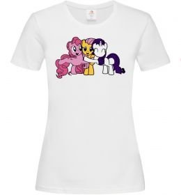 Жіноча футболка Раріті Флаттершай та Пінкі Пай