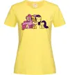 Женская футболка Раріті Флаттершай та Пінкі Пай Лимонный фото