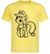 Мужская футболка Пони Эпплджек Лимонный фото