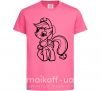 Дитяча футболка Пони Эпплджек Яскраво-рожевий фото
