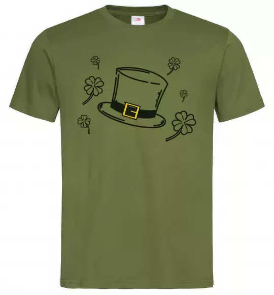 Чоловіча футболка Шляпа Оливковий фото