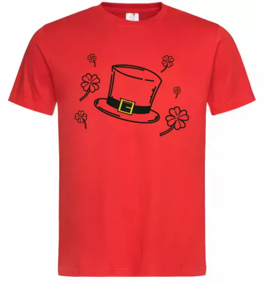 Чоловіча футболка Шляпа Червоний фото