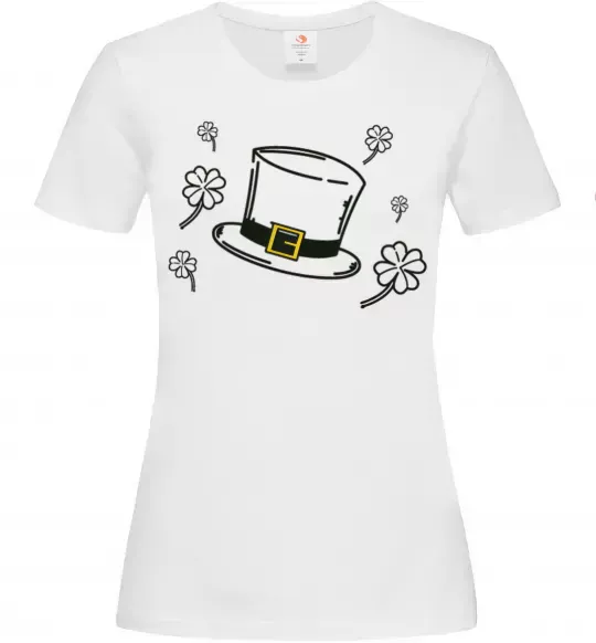 Женская футболка Шляпа Белый фото