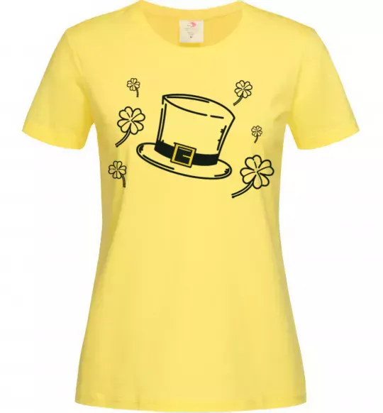 Женская футболка Шляпа Лимонный фото