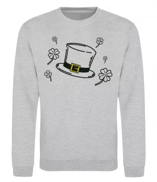 Свитшот Шляпа Серый меланж фото