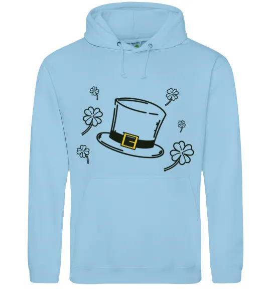 Чоловіча толстовка (худі) Шляпа Блакитний фото