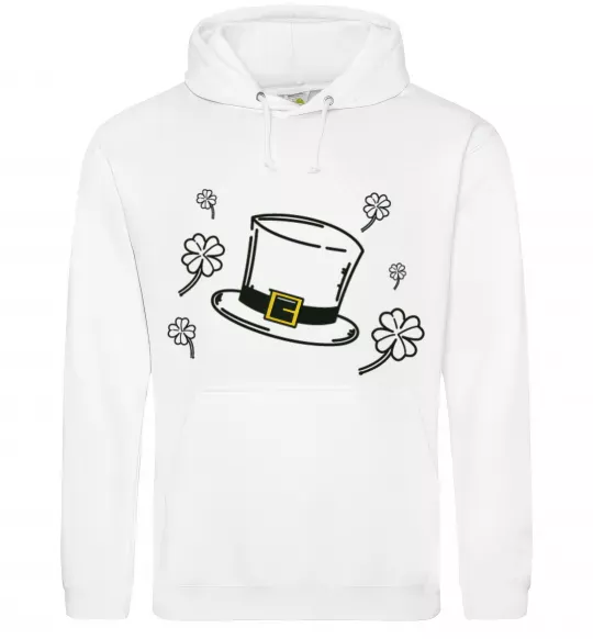 Женская толстовка (худи) Шляпа Белый фото