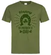 Чоловіча футболка Счастливого Дня Святого Патрика Оливковий фото