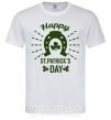 Мужская футболка Счастливого Дня Святого Патрика Белый фото