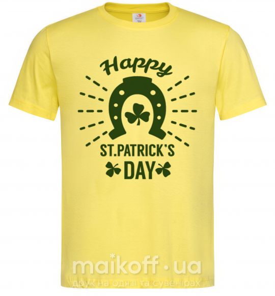 Мужская футболка Счастливого Дня Святого Патрика Лимонный фото