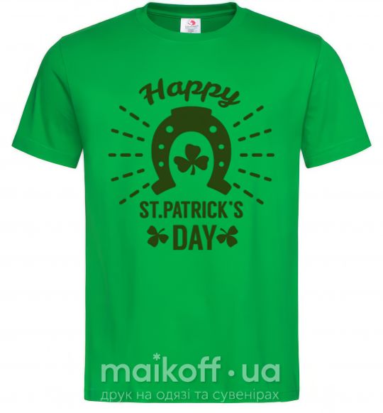 Чоловіча футболка Счастливого Дня Святого Патрика Зелений фото