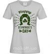 Женская футболка Счастливого Дня Святого Патрика Серый фото