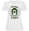 Женская футболка Счастливого Дня Святого Патрика Белый фото