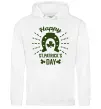 Жіноча толстовка (худі) Счастливого Дня Святого Патрика Білий фото