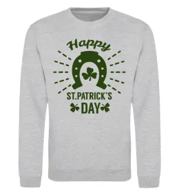 Свитшот Hipster leprechaun Серый меланж фото