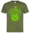 Мужская футболка Happy St. Patricks Day Оливковый Мужская футболка Happy St. Patricks Day Оливковый фото