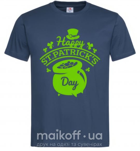 Чоловіча футболка Happy St. Patricks Day Темно-синій фото