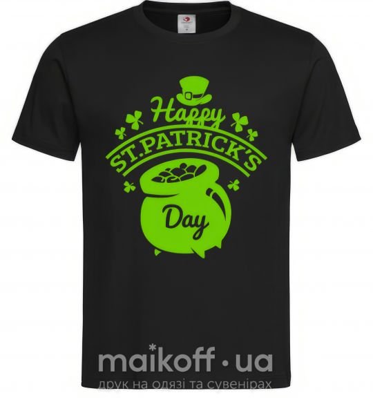 Мужская футболка Happy St. Patricks Day Черный фото