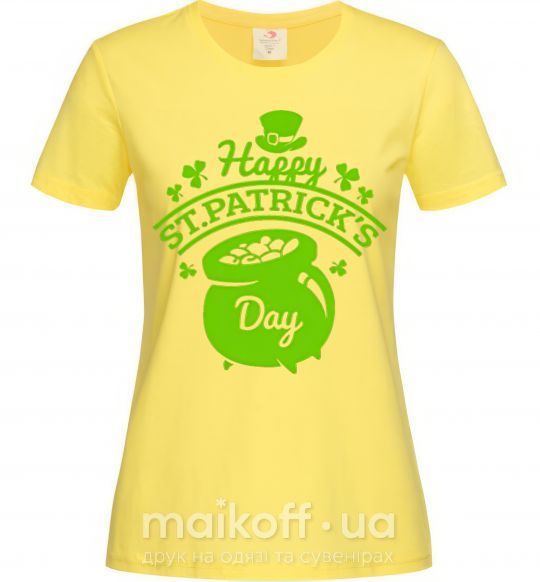 Женская футболка Happy St. Patricks Day Лимонный фото
