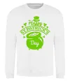 Свитшот Happy St. Patricks Day Белый фото