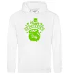 Мужская толстовка (худи) Happy St. Patricks Day Белый фото