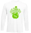 Лонгслив Happy St. Patricks Day Белый Лонгслив Happy St. Patricks Day Белый фото