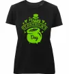 Женская премиум футболка Happy St. Patricks Day Черный фото