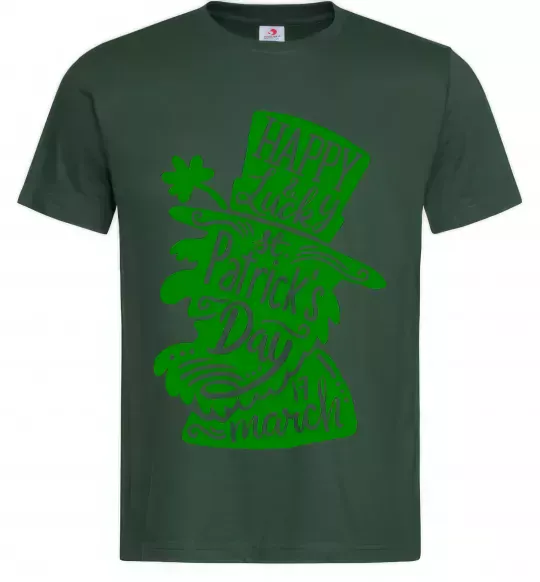 Чоловіча футболка Leprechaun Темно-зелений фото