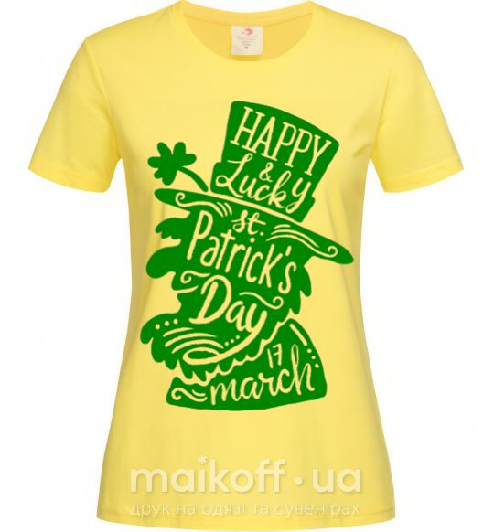 Жіноча футболка Leprechaun Лимонний фото