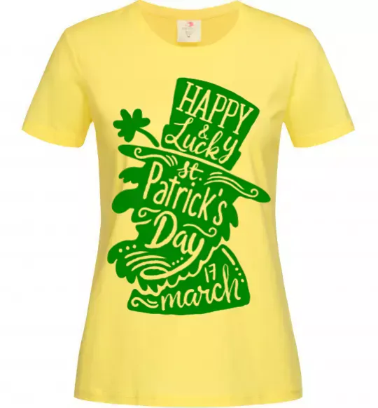Женская футболка Leprechaun Лимонный фото