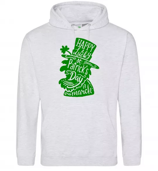 Женская толстовка (худи) Leprechaun Серый меланж фото