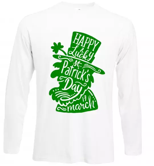 Лонгслів Leprechaun Білий фото