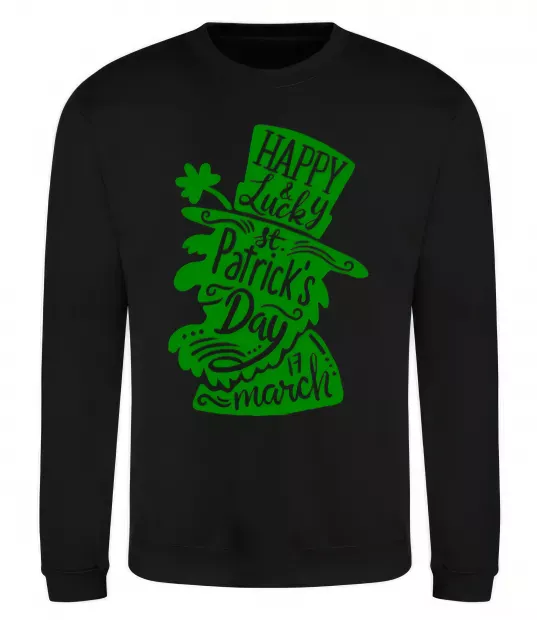 Світшот Leprechaun Чорний фото