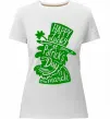 Жіноча преміум футболка Leprechaun Білий фото